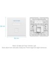 Placa de Pared Keystock Vention 1 Puertos RJ45 | Logroño