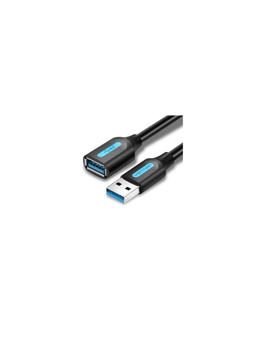 Cable Alargador USB 3.0 Vention USB Macho - USB Hembra 5m Negro