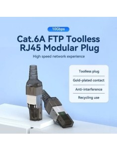 Conector RJ45 Cat.6A FTP Sin Herramientas | Logroño 2