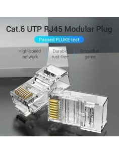 Conector RJ45 Cat.6 UTP 100 uds | Logroño 2