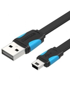 Cable USB 2.0 Vention Mini USB Macho - USB Macho 480Mbps Azul y Negro