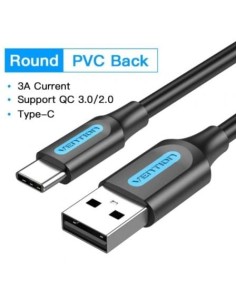 Cable USB 2.0 Tipo-C Vention USB Macho - USB Tipo-C Macho 480Mbps 2