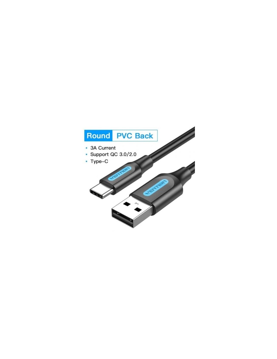 Cable USB 2.0 Tipo-C Vention USB Macho - USB Tipo-C Macho 480Mbps