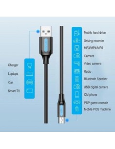 Cable USB 2.0 Vention USB Macho - MiniUSB Macho 480Mbps 50cm Negro 2