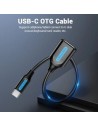Cable USB 2.0 Tipo-C Vention USB Tipo-C Macho - USB Hembra 15cm 480Mbp