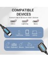 Cable USB 2.0 Tipo-C Vention USB Tipo-C Macho - USB Hembra 15cm 480Mbp