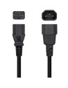 Cable Alimentación Aisens C13 Hembra - C14 Macho Hasta 1500W 3m Negro