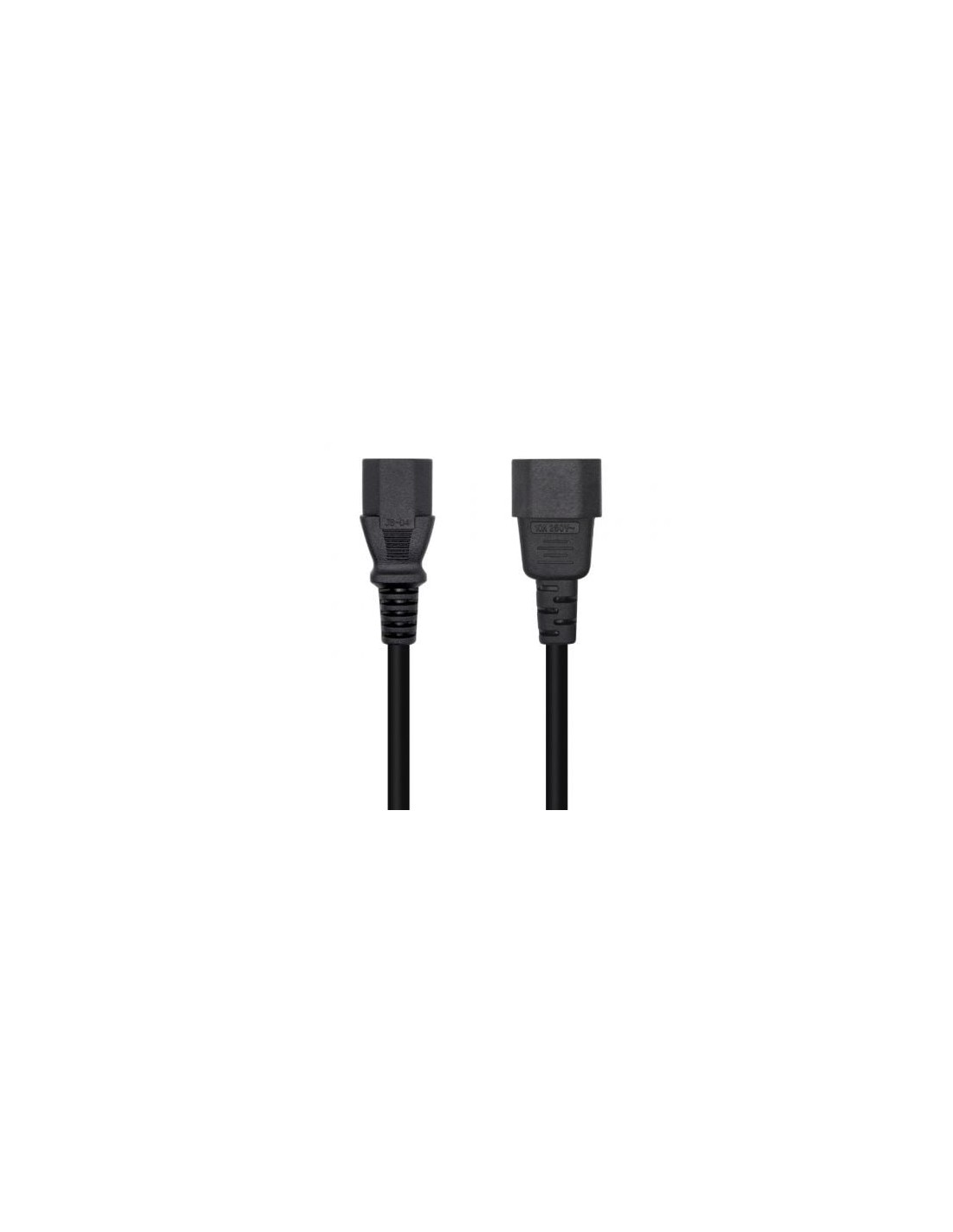 Cable Alimentación Aisens C13 Hembra - C14 Macho Hasta 1500W 3m Negro