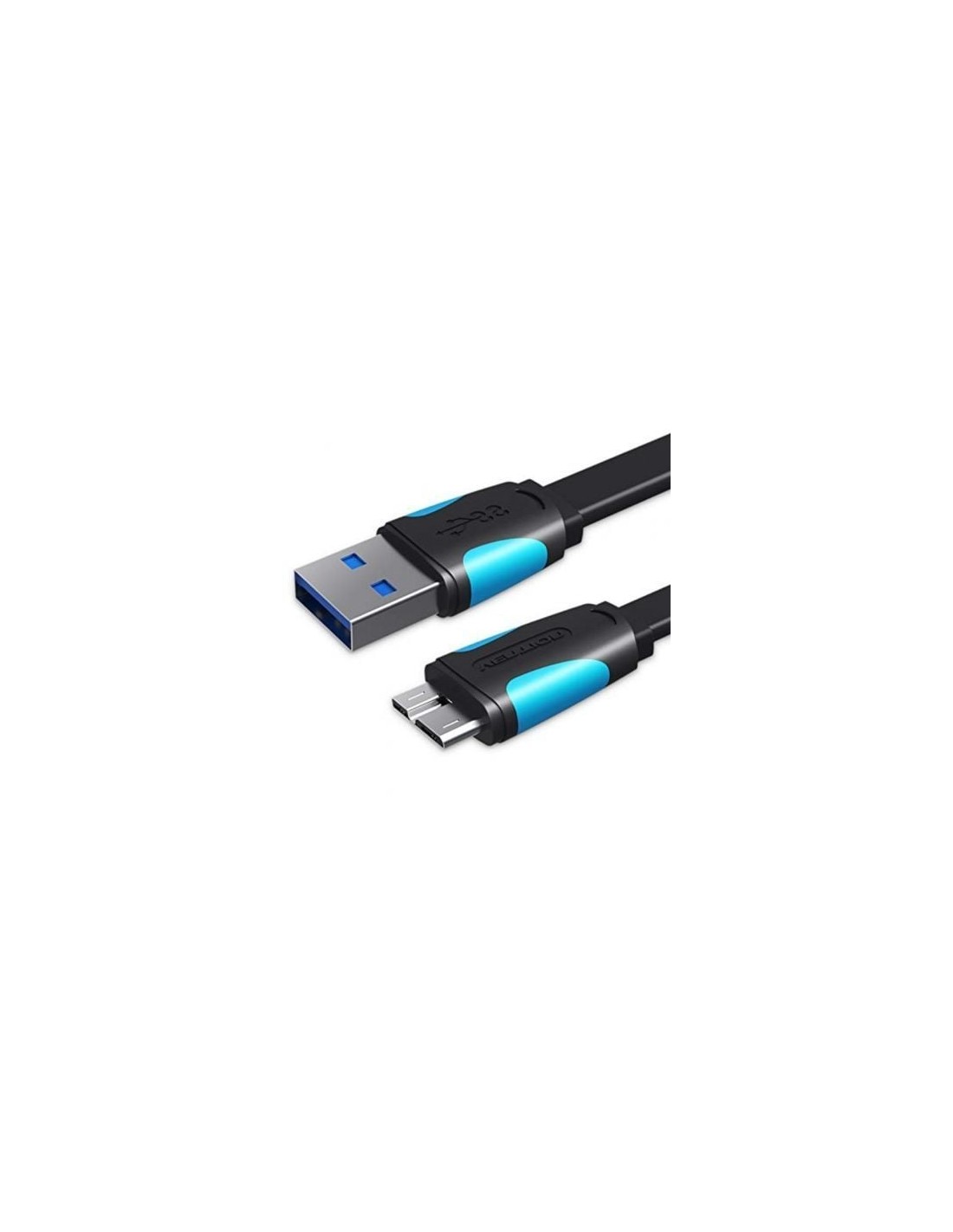 Cable USB 3.0 Vention MicroUSB Macho - USB Macho 10W 5Gbps Azul y Negr