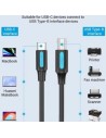 Cable USB 2.0 Impresora Vention USB Tipo-B Macho - USB Tipo-C Macho 48