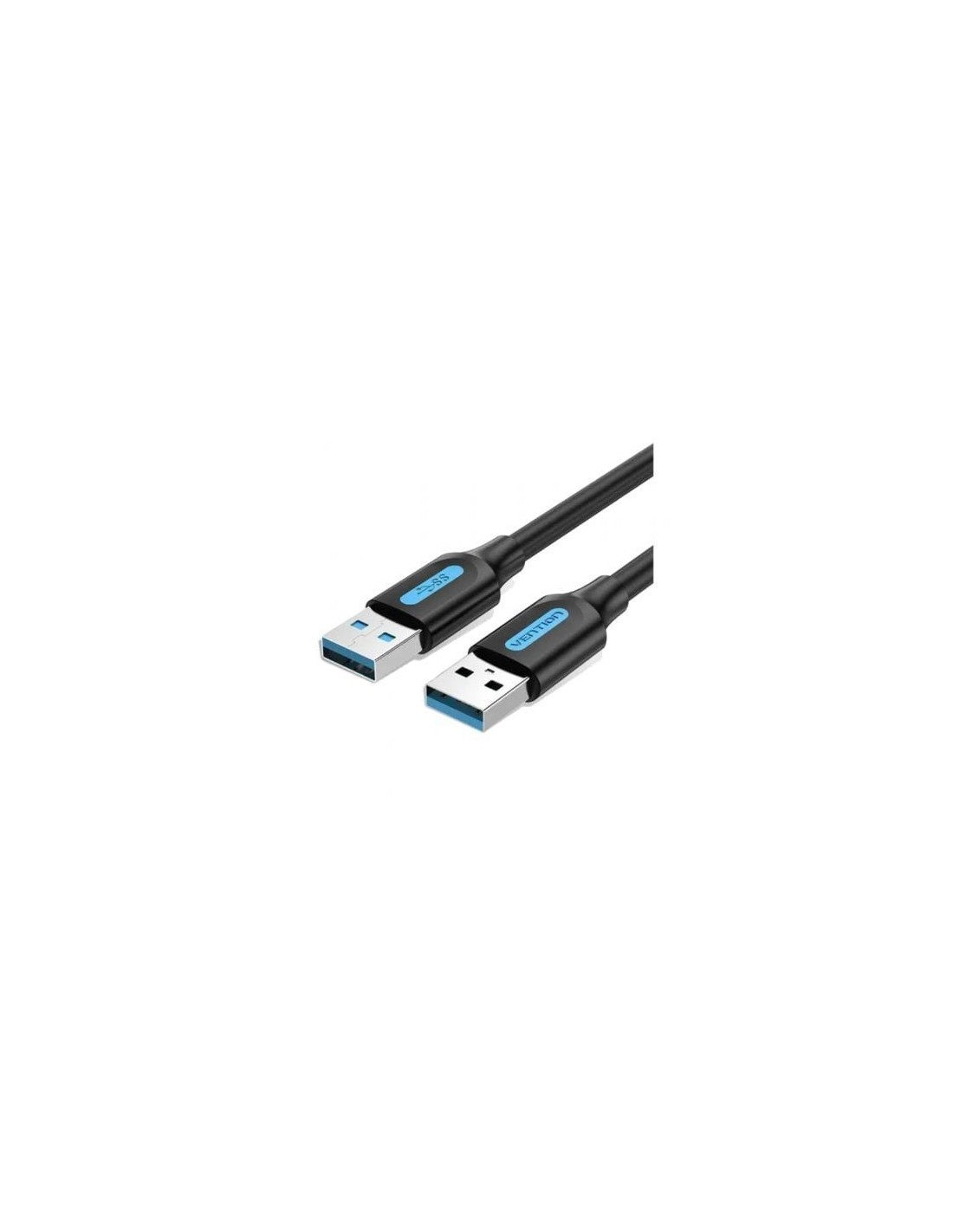 Cable USB 3.0 Vention USB Macho - USB Macho 5Gbps Negro | Logroño