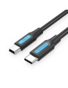 Cable USB 2.0 Tipo-C Vention USB Tipo-C Macho - MiniUSB Macho 480Mbps 