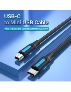 Cable USB 2.0 Tipo-C Vention USB Tipo-C Macho - MiniUSB Macho 480Mbps  2