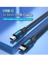 Cable USB 2.0 Tipo-C Vention USB Tipo-C Macho - MiniUSB Macho 480Mbps 