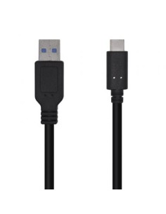 Cable USB 3.1 Tipo-C Aisens USB Tipo-C Macho - USB Macho 50cm Negro