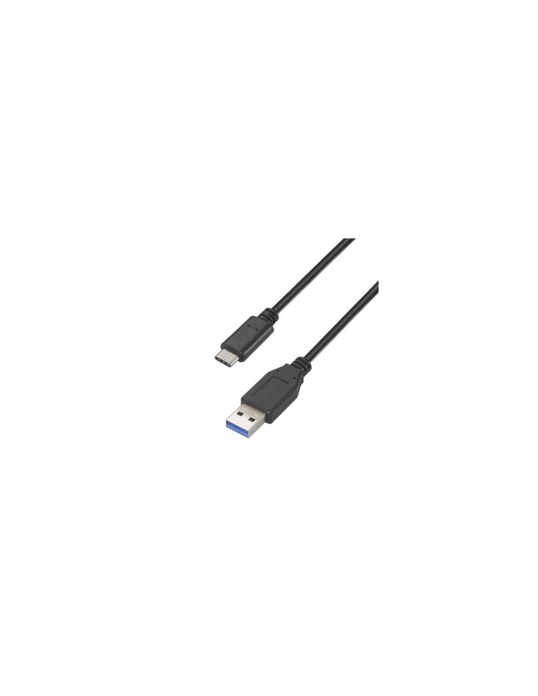Cable USB 3.1 Tipo-C Aisens USB Tipo-C Macho - USB Macho 50cm Negro