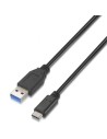 Cable USB 3.1 Tipo-C Aisens USB Tipo-C Macho - USB Macho 10Gbps Negro