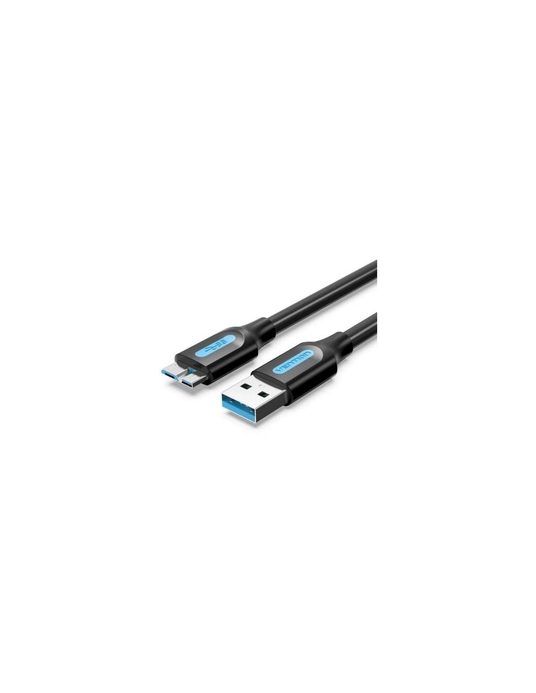 Cable USB 3.0 Vention USB Macho - MicroUSB Macho Hasta 10W 5Gbps Negro