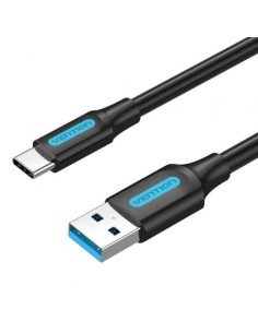 Cable USB 3.0 Tipo-C Vention USB Macho - USB Tipo-C Macho 5Gbps Negro
