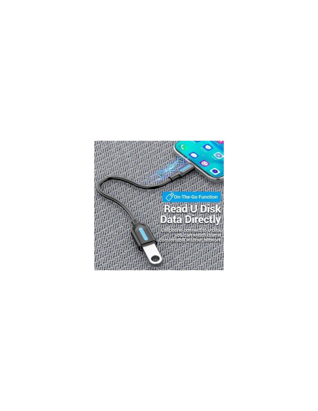 Adaptador USB 3.1 Tipo-C Vention USB Tipo-C Macho - USB Hembra