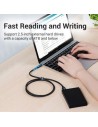 Cable USB 3.0 Vention microUSB Macho - USB Tipo-C Macho 5Gbps 50cm Neg