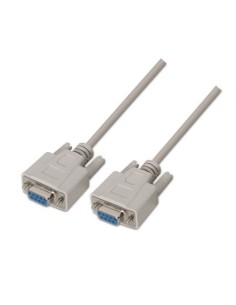 Cable Serie NULL Modem Aisens DB9 Hembra - DB9 Hembra Hasta 0.15W 1.6M