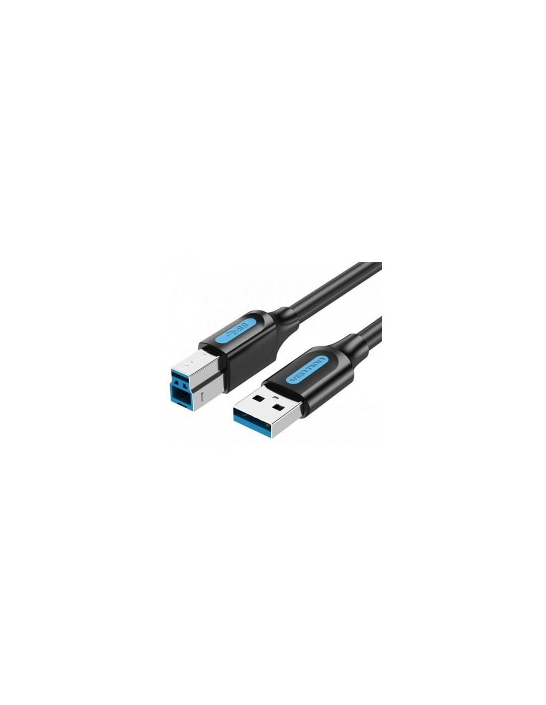 Cable USB 3.0 Vention USB Tipo-B Macho - USB Macho 5Gbps Negro