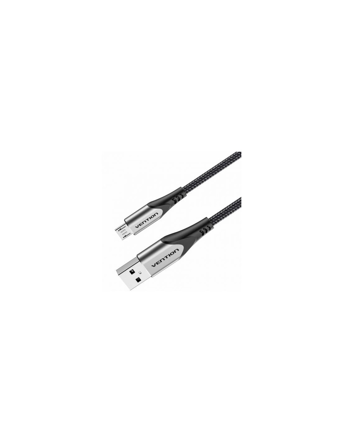Cable USB 2.0 Vention microUSB Macho - USB Macho 480Mbps 2m Gris