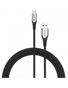 Cable USB 2.0 Vention microUSB Macho - USB Macho 480Mbps 2m Gris 2