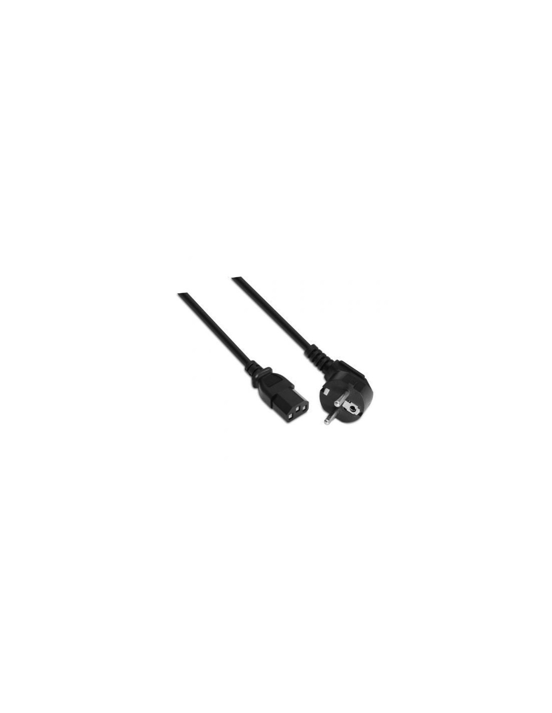 Cable Alimentación Aisens CEE(7-7) Macho - C13 Hembra Hasta 1500W Negr