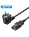 Cable de Alimentación Vention IEC C13 Hembra - CEE7 Macho 1.8m Negro