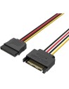 Cable Alimentación 15Pin Vention SATA Macho - SATA Hembra 30cm