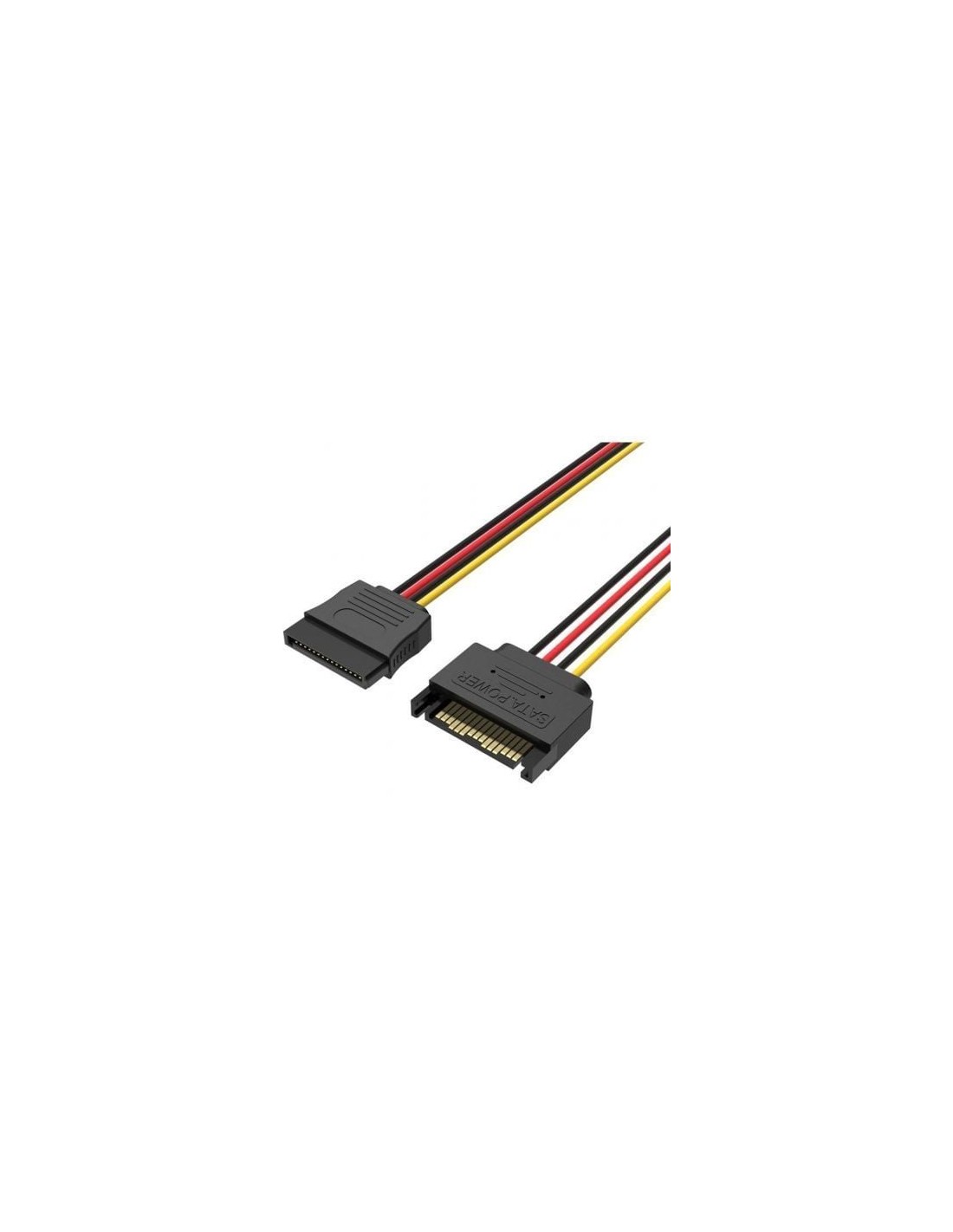 Cable Alimentación 15Pin Vention SATA Macho - SATA Hembra 30cm