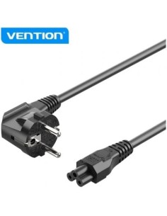 Cable de Alimentación Vention IEC C5 Hembra - CEE7 Macho 1.8m Negro
