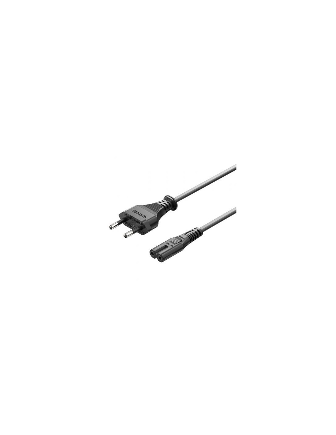 Cable Alimentación Forma 8 Vention CEE7 16 Macho - C7 Hembra 1.8m