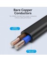 Cable Alimentación Forma 8 Vention CEE7 16 Macho - C7 Hembra 1.8m