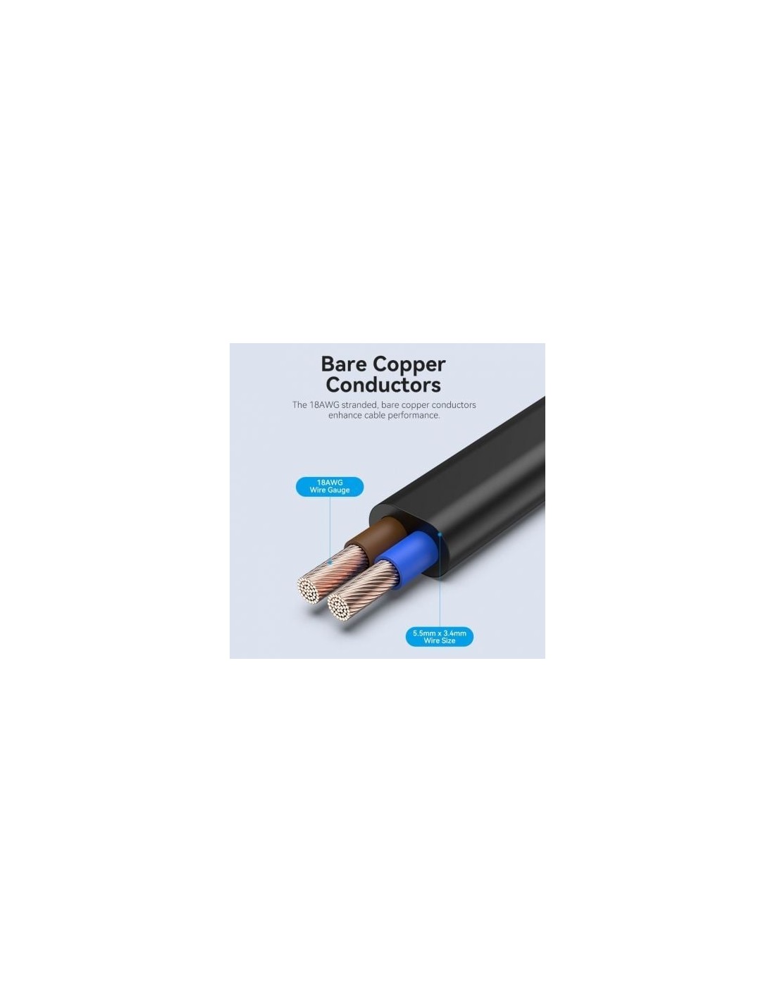 Cable Alimentación Forma 8 Vention CEE7 16 Macho - C7 Hembra 1.8m