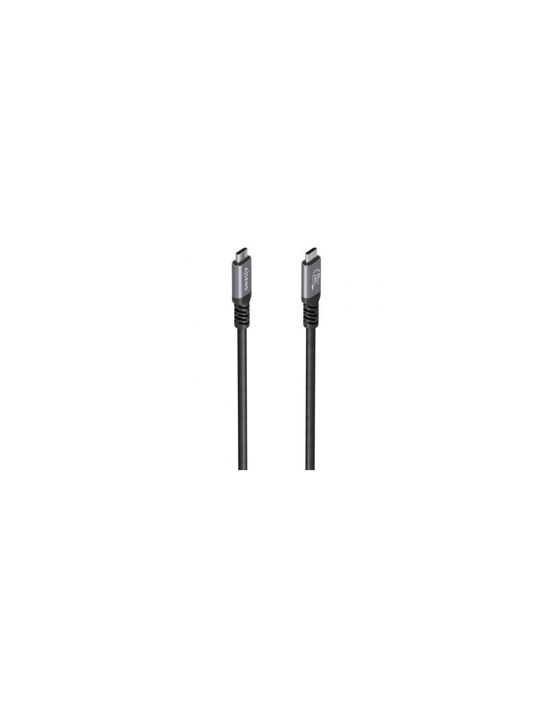 Cable USB 4.0 Tipo-C Aisens USB Tipo-C Macho - USB Tipo-C Macho Hasta 