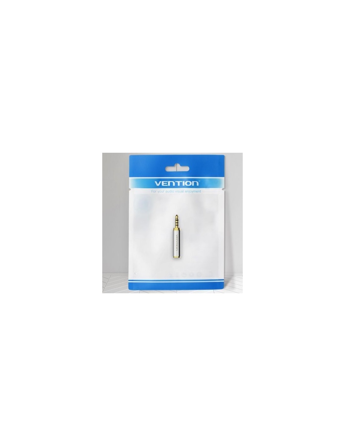Adaptador Jack Vention Jack 2.5 Macho - Jack 3.5 Hembra Plata