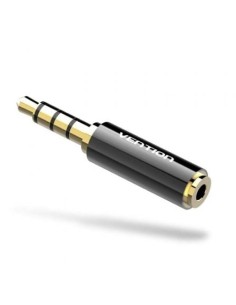 Adaptador Jack Vention Jack 3.5 Macho - Jack 2.5 Hembra Negro