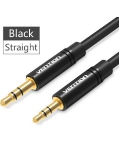Cable Estéreo Vention Jack 3.5 Macho - Jack 2.5 Hembra 50cm Negro