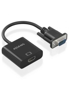 Cable Conversor Aisens VGA Macho HDMI Hembra - Jack 3.5 Hembra - Micro 2