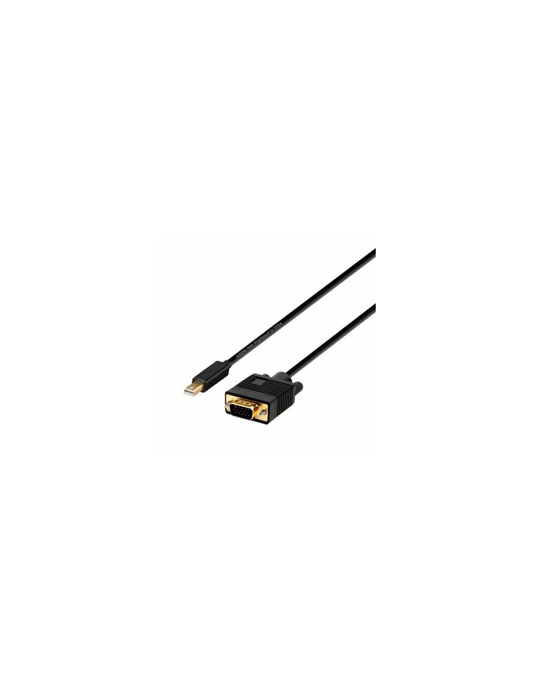 Cable Conversor Aisens Mini DP Macho - VGA Macho 2m Negro | Logroño