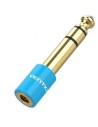 Adaptador Jack Vention Jack 6.5 Macho - Jack 3.5 Hembra Azul | Logroño