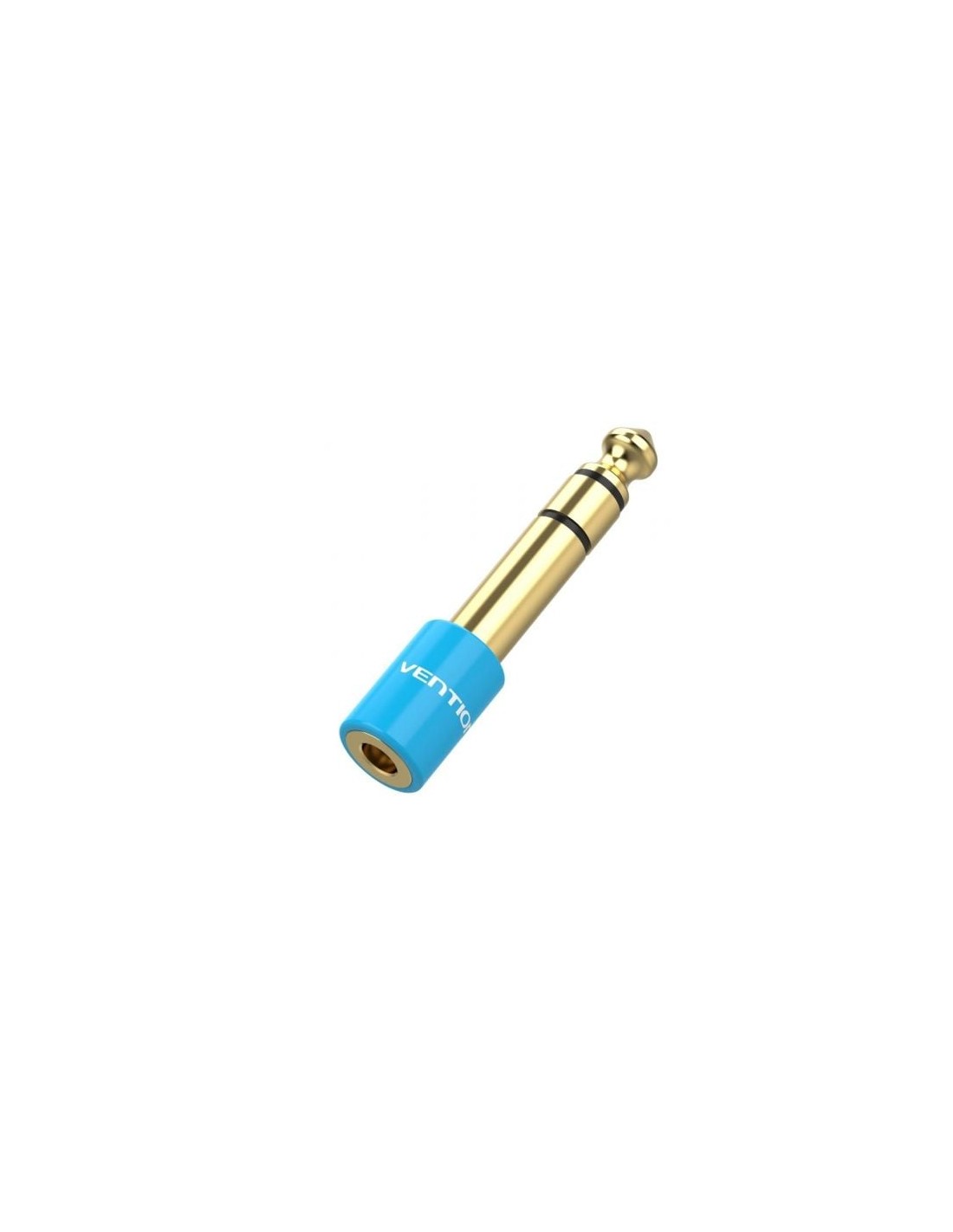 Adaptador Jack Vention Jack 6.5 Macho - Jack 3.5 Hembra Azul | Logroño