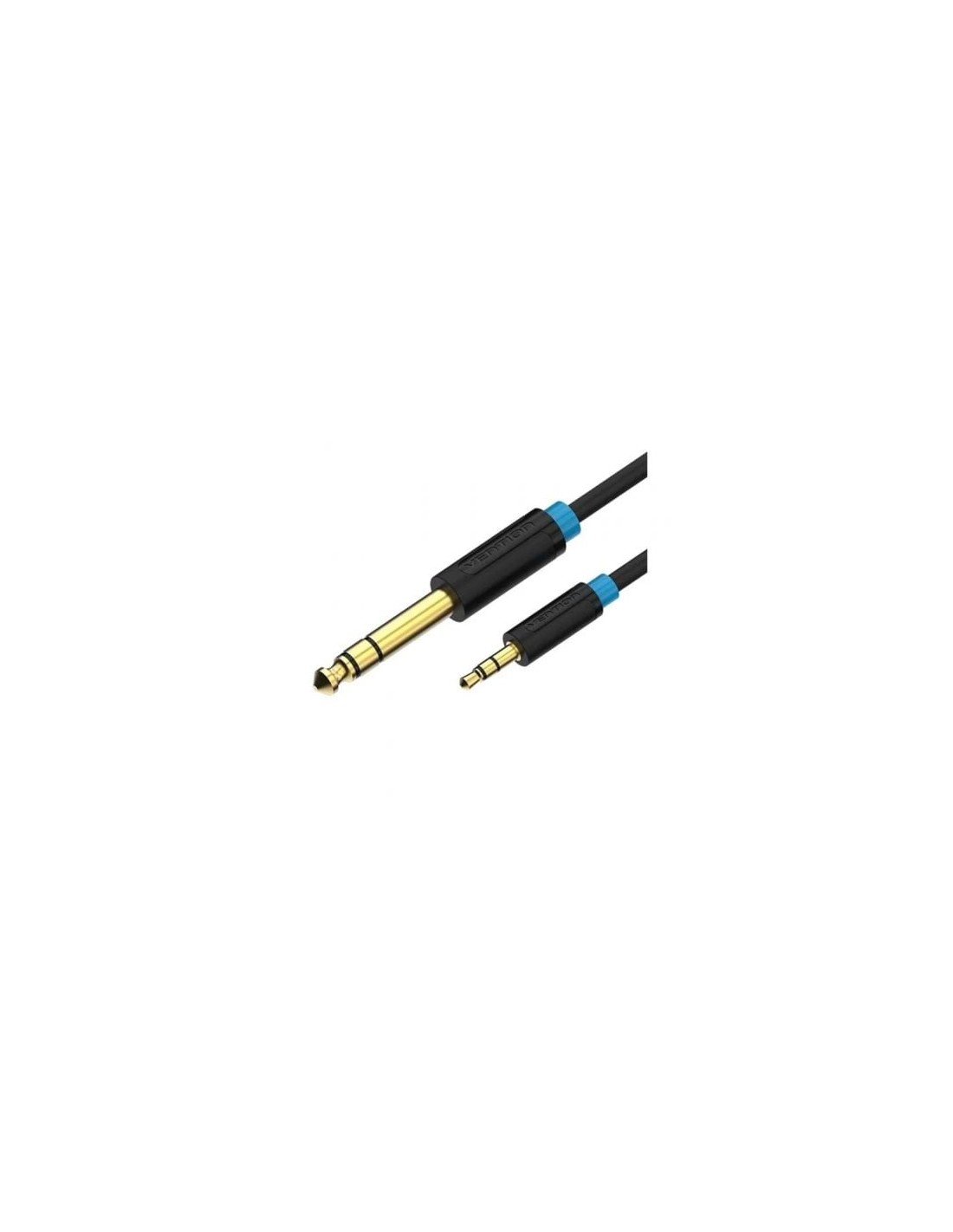 Cable Estéreo Vention Jack 6.5 Macho - Jack 3.5 Macho Negro | Logroño