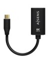 Conversor Aisens USB Tipo-C Macho - DisplayPort Hembra Hasta 27W 1250M