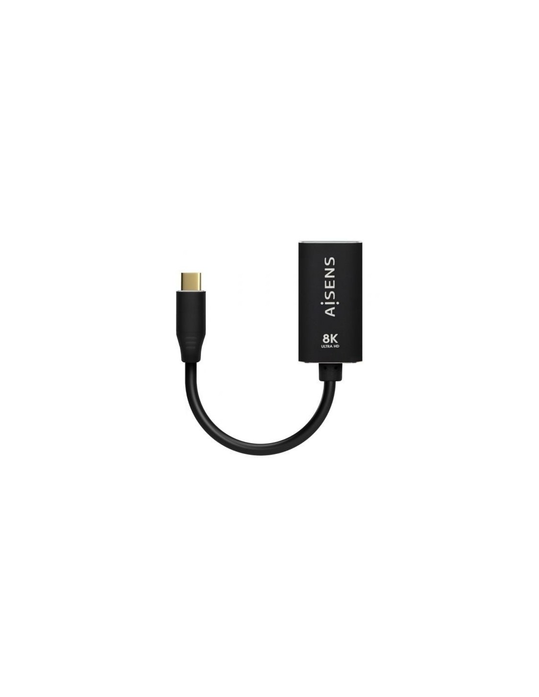 Conversor Aisens USB Tipo-C Macho - DisplayPort Hembra Hasta 27W 1250M