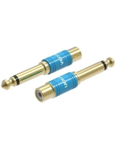 Adaptador Jack Vention RCA Hembra - Jack 6.5 Macho Azul | Logroño