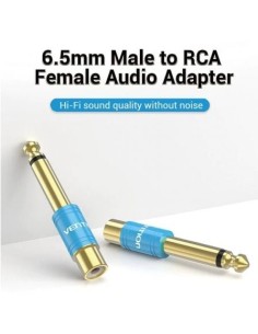 Adaptador Jack Vention RCA Hembra - Jack 6.5 Macho Azul | Logroño 2